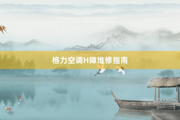 格力空调H障维修指南